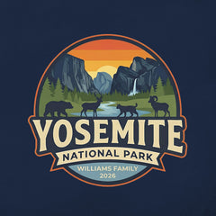 Yosemite – Sunset Circle - Personalized T-Shirt