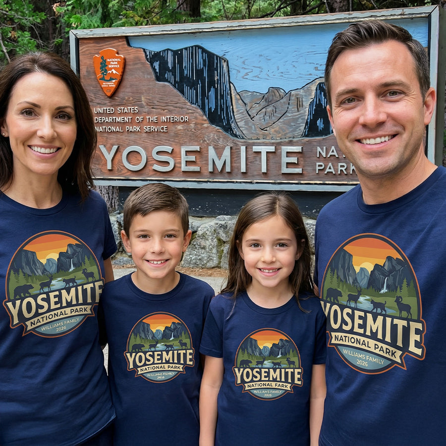 Yosemite – Sunset Circle - Personalized T-Shirt