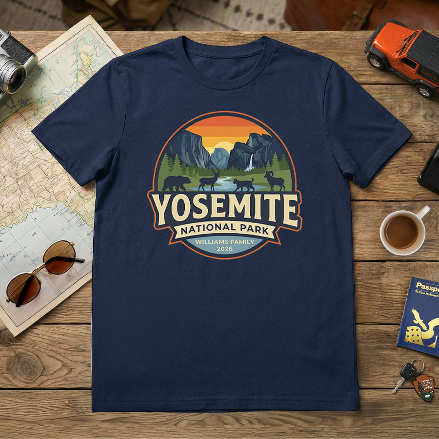Yosemite – Sunset Circle - Personalized T-Shirt