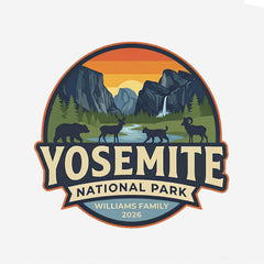 Yosemite – Sunset Circle - Personalized T-Shirt