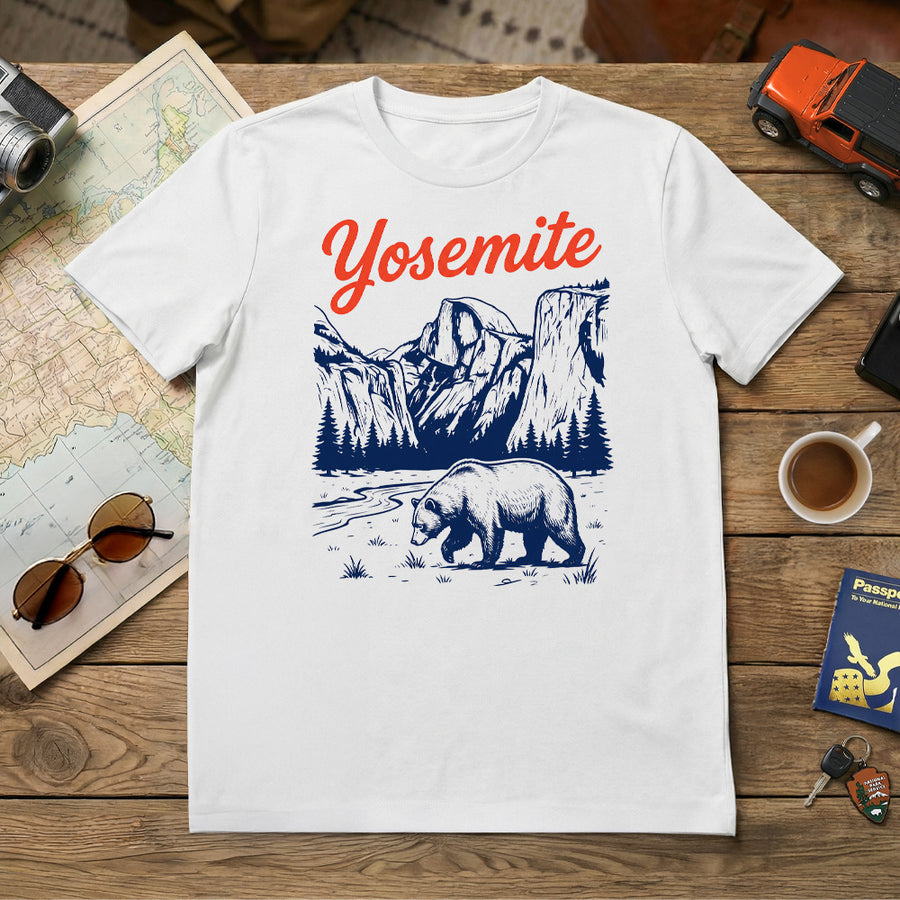 Yosemite – Vintage Bear - T-Shirt