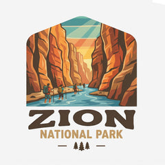Zion – The Narrows Badge T-Shirt