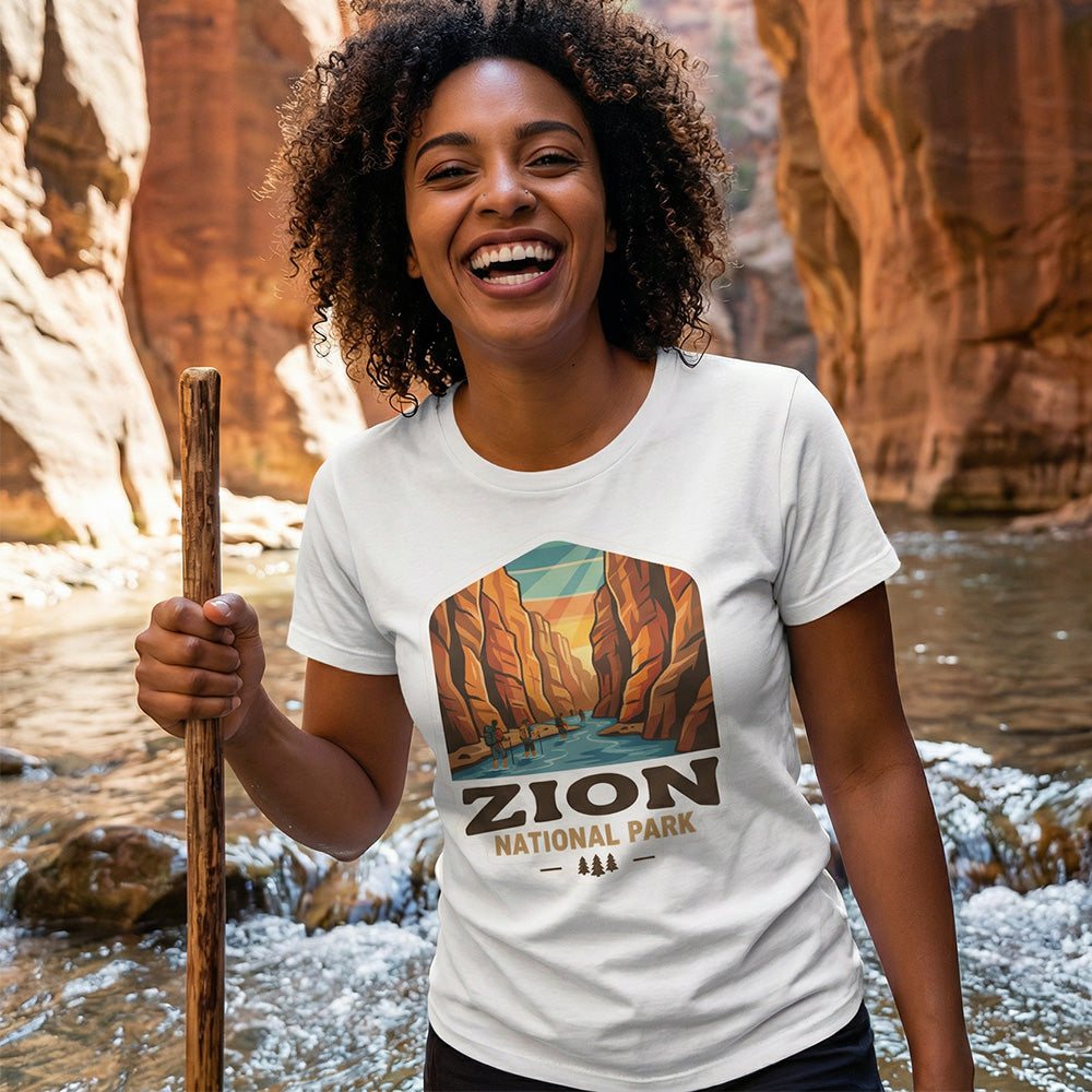 Zion – The Narrows Badge T-Shirt