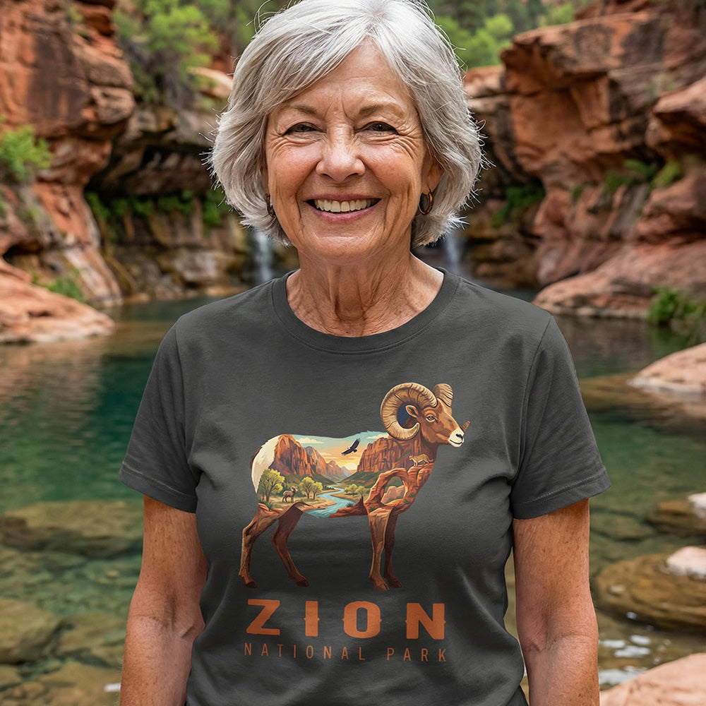 Zion – Bighorn Icons Mashup T-Shirt