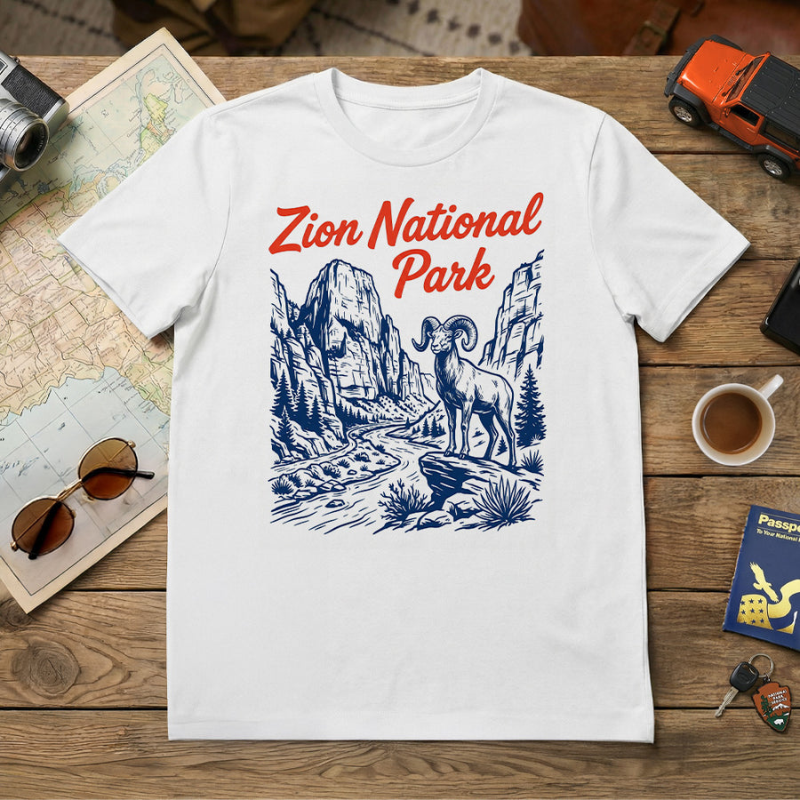 Zion – Retro Bighorn T-Shirt