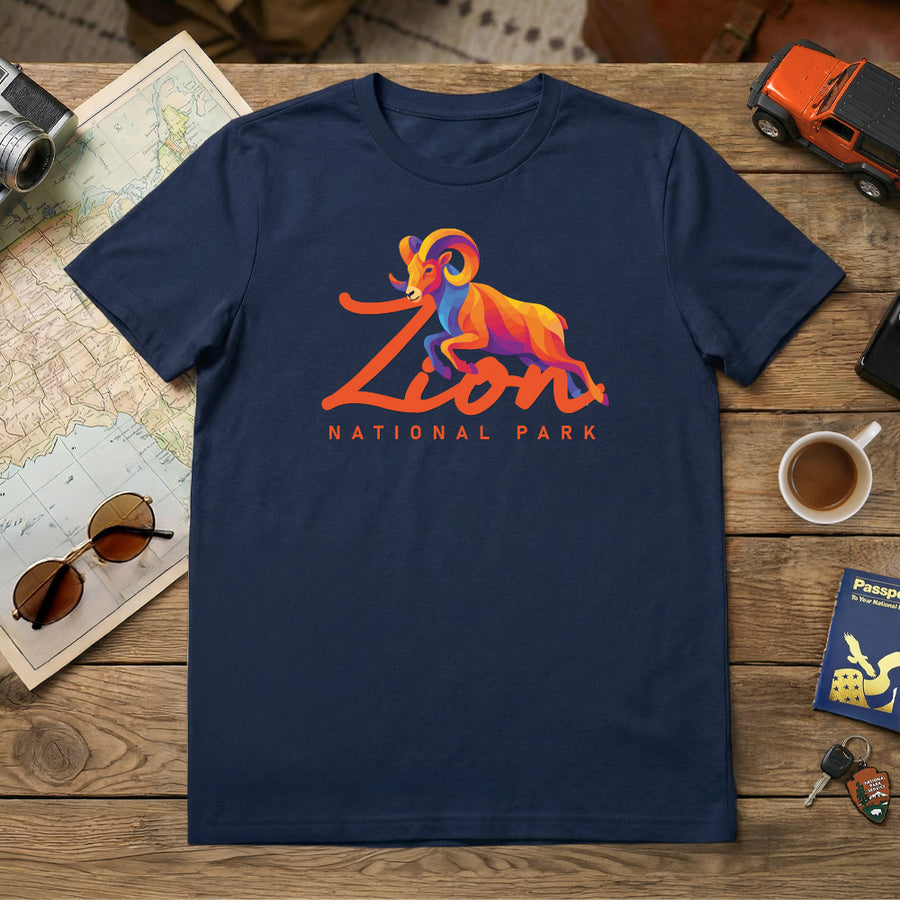 Zion – Desert Bighorn Script T-Shirt