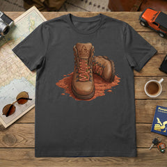 Zion National Park Walter's Wiggles Hiking Boot Charcoal T-Shirt